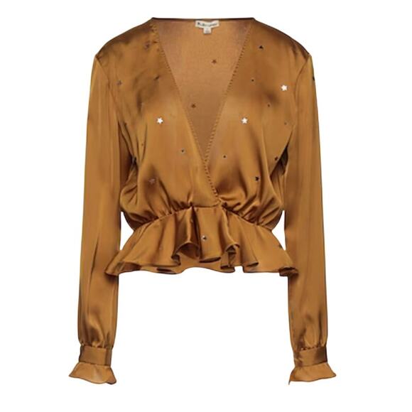 For Love and Lemons twinkle top camel L - Picture 1 of 8